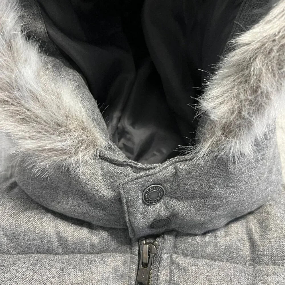 Janie and Jack 3-4Y Grey Hooded Puffer Vest